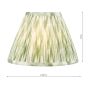Ikat Green Cotton Empire Shade 25cm