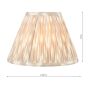 Ikat Taupe Cotton Empire Shade 25cm
