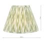 Ikat Green Cotton Empire Shade 30cm
