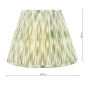 Ikat Green Cotton Empire Shade 35cm