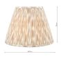 Ikat Taupe Cotton Empire Shade 35cm
