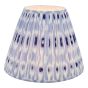 Ikat Blue Cotton Empire Shade 40cm