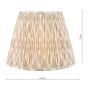Ikat Taupe Cotton Empire Shade 40cm