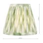Ikat Green Cotton Empire Shade 15cm