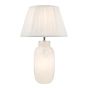 Ileana Table Lamp White Glass With Shade