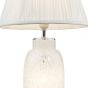 Ileana Table Lamp White Glass With Shade