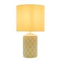 Ilona Ceramic Table Lamp Yellow With Shade