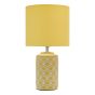 Ilona Ceramic Table Lamp Yellow With Shade