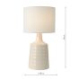 Inci Twin Pack Table Lamp Cream With Shade