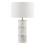 Ishana White Linen Drum Shade 30cm