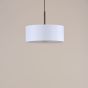 Isla 3 Light Pendant Antique Bronze and Ivory Shade 40cm