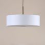 Isla 3 Light Pendant Antique Bronze and Ivory Shade 60cm