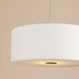 Isla Easy Fit Pendant Ivory and Black Shade 40cm