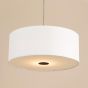Isla Easy Fit Pendant Ivory and Black Shade 40cm