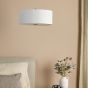 Isla Easy Fit Pendant Ivory and Black Shade 40cm