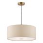 Isla Easy Fit Pendant Ecru and Bronze Shade 40cm