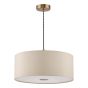 Isla Easy Fit Pendant Ecru and Bronze Shade 40cm