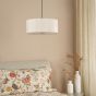 Isla Easy Fit Pendant Ecru and Bronze Shade 40cm