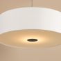 Isla Easy Fit Pendant Ivory and Black Shade 60cm