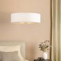 Isla Easy Fit Pendant Ivory and Black Shade 60cm