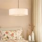 Isla Easy Fit Pendant Ecru and Bronze Shade 60cm