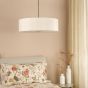 Isla Easy Fit Pendant Ecru and Bronze Shade 60cm