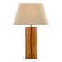 Izar Table Lamp Brown Glass and Antique Brass With Shade