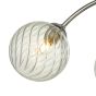 Izzy 4 Light Semi Flush Polished Chrome With Twisted Glass