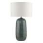 Jadis Table Lamp Blue Ceramic With Ivory Linen Shade