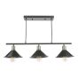 Jalen 3 Light Bar Pendant Graphite Antique Brass