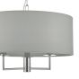 Jamelia 3 Light Pendant Polished Chrome & Grey