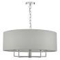 Jamelia 5lt Pendant Polished Chrome & Grey