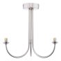 Jared 3 Light Semi-Flush Satin Nickel Fitting Only