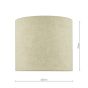 Jayden Natural Linen Drum Shade 25cm
