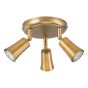 Jedrek 3 Light Single Spotlight Aged Brass