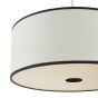 Jemima Easy Fit Pendant White and White Frosted Acrylic With Shade