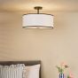 Jemima Easy Fit Pendant White and White Frosted Acrylic With Shade