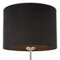 Jillian Black Velvet Drum Shade 23cm