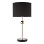 Jillian Table Lamp Marble and Polished Gold With Shade