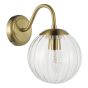 Jocelyn Wall Light Natural Brass and Glass