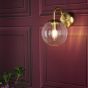 Jocelyn Wall Light Natural Brass and Glass