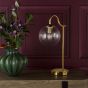 Jocelyn Table Lamp Natural Brass and Glass
