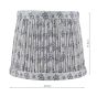 St John Street Grey Cotton Empire Shade 14cm