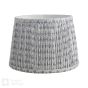 St John Street Grey Cotton Empire Shade 25.5cm