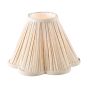 Joie Taupe Pleated Linen Scalloped Shade 25cm