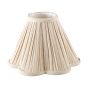 Joie Taupe Pleated Linen Scalloped Shade 25cm