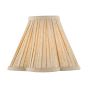 Joie Taupe Pleated Linen Scalloped Shade 25cm