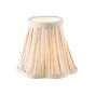 Joie Taupe Pleated Linen Scalloped Shade 15cm