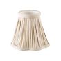Joie Taupe Pleated Linen Scalloped Shade 15cm