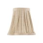 Joie Taupe Pleated Linen Scalloped Shade 15cm